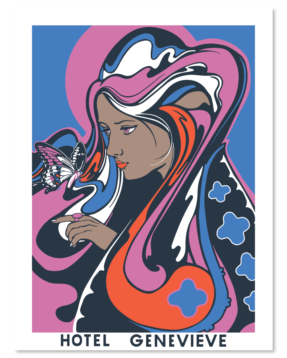 Hotel Genevieve Lady Genevieve Poster