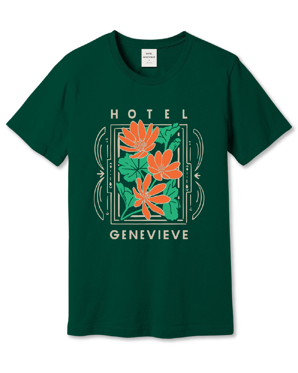Hotel Genevieve Floral Frame Tee